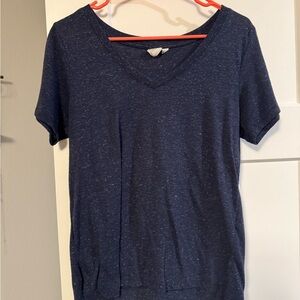 White Crow Navy Short Sleeve Tee